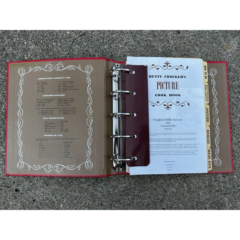 Betty Crocker's Picture Cookbook 1950 Facsimile Edition (1998) MacMillan EUC
